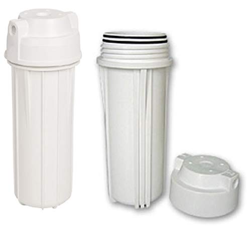 Filtergehäuse 10 Zoll weiß mit 1/4" Wasseranschluß, Filter Gehäuse als Wasserfilter Osmoseanlage Umkehrosmose Osmose Filteranlage Trinkwasser Anlage Aquarium Vorfilter Wasser von Planet-Aqua