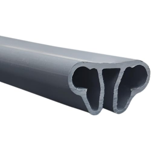 Bodenschienen Set Q2 für Pool/Rundbecken 400 cm, 12 Elemente à 1160 mm, grau RAL 7011 von Planet Pool