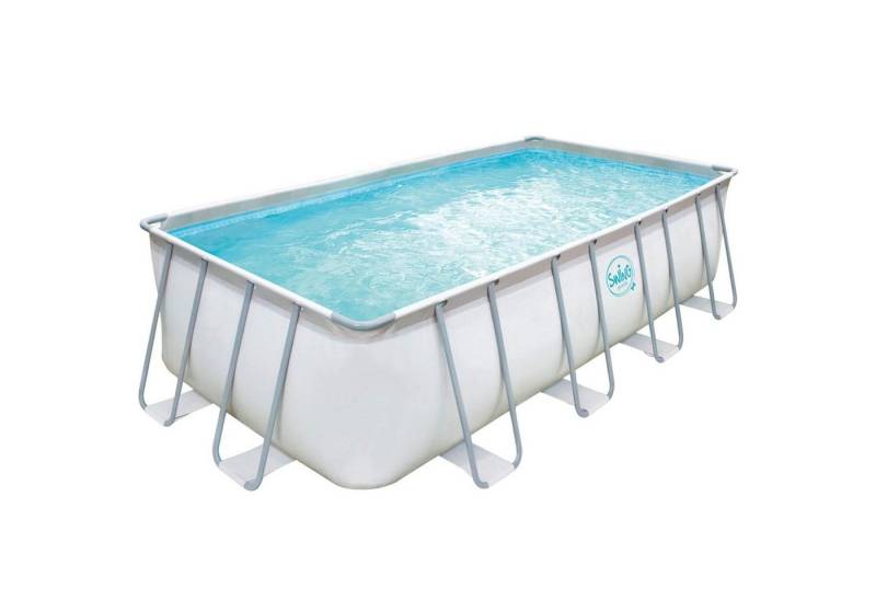 Planet Pool Framepool Polygroup Summer Waves Frame Pool Aufstellpool hel (Komplett-Set), Schneller Aufbau von Planet Pool