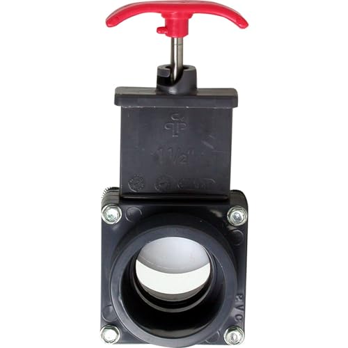 Planet Pool PVC-Absperrschieber Schlauchanschluss 2 x 38 mm und 2 Klemmen von Planet Pool