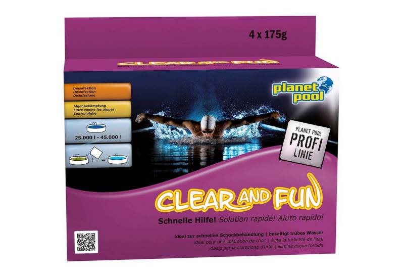 Planet Pool Poolpflege Planet Pool Profi Line - Clear and Fun - Wasserpfl von Planet Pool