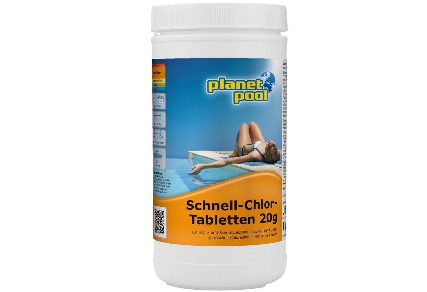 Planet Pool Poolpflege Planet Pool - Schnell-Chlor-Tabletten 20 g, 1 kg von Planet Pool