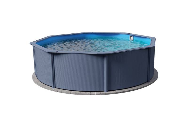 Planet Pool Rundpool Stahlwandpool rund Classic 360x120 cm, Stahl 0,4 m (Einzelbecken), verzinkte Stahlwand von Planet Pool