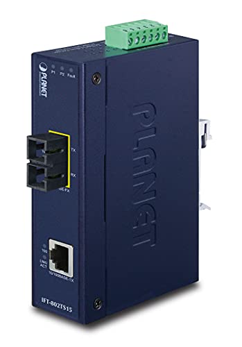 PLANET Media Converter Singlemode 10/100Base-TX to 100Base-FX SC Connector Up to 15km von Planet