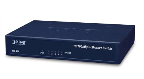 Planet Desktop Switch 5X 10/100Base-TX Externes Netzteil von Planet