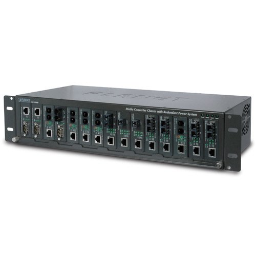 Planet Media Converter Chassis 15 Slots with Redundant Power Option Rack Mount von Planet