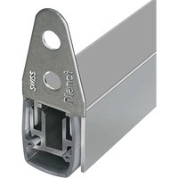 Planet Türdichter MF-FH-RD Türbodendichtung automatisch für Drehtüren mit Parallelabsenkung Länge 835mm, Aluminium natur von Planet