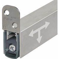 Planet Türdichter X3-RD Zugluftstopper für Holz-, Kunststoff- und Metalltüren Länge 960mm Aluminium natur von Planet