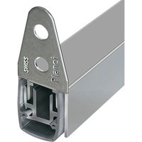 Türdichter mf-fh-rd Türdichtung unten, Zugluftstopper für Drehtüren Länge 460mm Aluminium natur - Planet von Planet