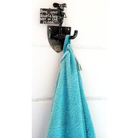 Handtuch Haken Mit Maus, Und Melden Sie Sagen "Ihre Handtücher Hier, Nicht Auf Den Boden Hängen", Handgefertigt Aus Recyceltem Stahl von PlanetDork