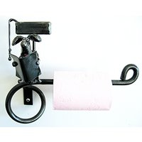 Hunderollenhalter Mit Hund Auf Toilette Sitzend Hunderollenhalter Mit Hund Auf Toilette Sitzend von PlanetDork