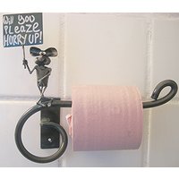 Toilettenpapierhalter Mit Einzigartiger Und Lustiger Geschnitzter Stahlmaus, Die Unbedingt Ein Leck Machen Möchte Toilettenpapierhalter Mit Einzigartiger Und Lustiger Geschnitzter Stahlmaus, Die Unbedingt Ein Leck Machen Möchte von PlanetDork