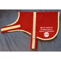 Reflektierende Weste Leuchtweste Kenndecke Kennweste Mit Reflektor Für Hunde Bitte Nicht Streicheln Don't Touch von PlanetSchwarzeKiwi