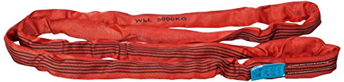 PLANETA B00508 Rundschlingen nach DIN EN 1492-2 mit Doppeltem Schutzschlauch, Polyester, 5 kg Tragfähigkeit, 8 m Umfanglänge, Rot von PLANETA