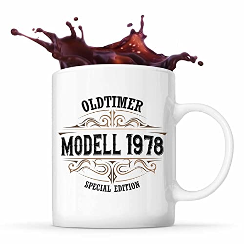 Tasse 1978 | Oldtimer Special Edition | Tasse mit Spruch lustig Fun Tasse Geschenkideen fürs Büro zum Geburtstag Jubiläum Kaffeetasse Bürotasse von Planetee