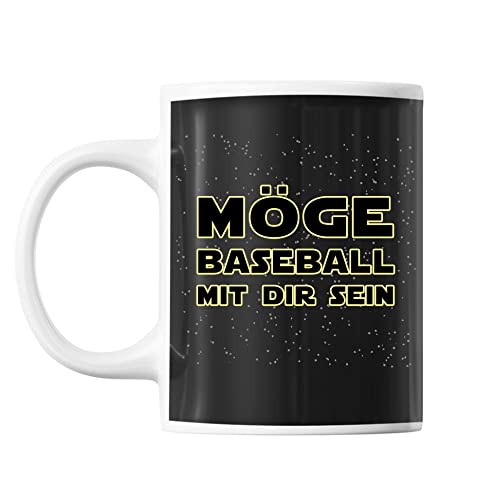 Tasse Baseball | Möge der Baseball mit dir Sein | Tasse mit Spruch lustig Fun Tasse Geschenkideen von Planetee