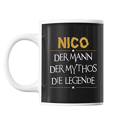 Tasse Nico ∣ Der Mann der Mythos die Legende | Tasse mit Spruch lustig Fun Tasse Geschenkideen Tasse Nico ∣ Der Mann der Mythos die Legende | Tasse mit Spruch lustig Fun Tasse Geschenkideen von Planetee