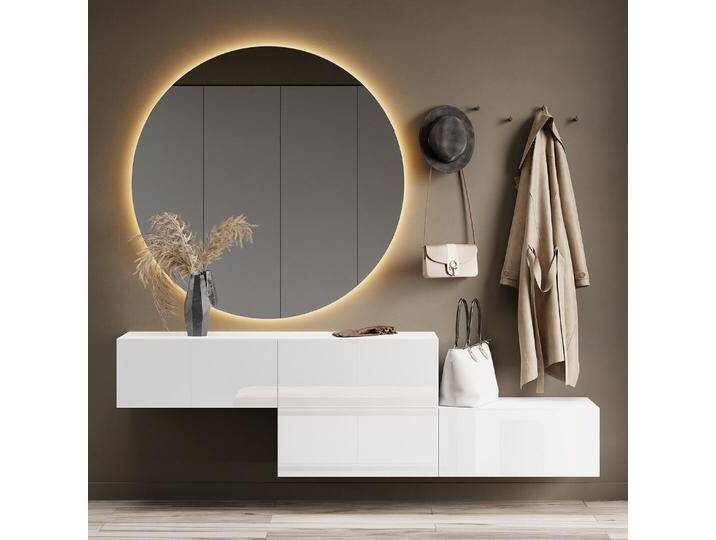 Flur Möbel Garderobe Hängeschrank 140cm doppelt weiß von Planetmöbel