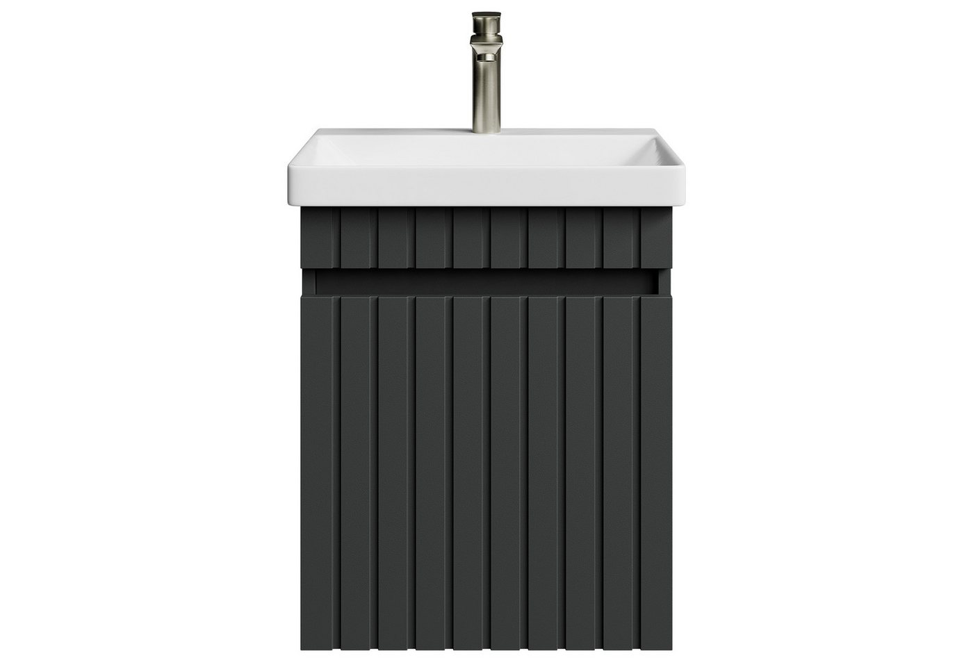 Planetmöbel Badmöbel-Set Cosmia, (Waschbecken mit Unterschrank, 1-St., Waschtisch inkl. Bad Armatur gold brush), Waschtisch Unterschrank mit Schublade von Planetmöbel