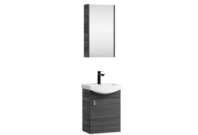 Planetmöbel Badmöbel-Set Badmöbel-Set mit Spiegelschrank 45cm von Planetmöbel