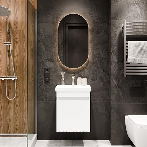 Planetmöbel Cosmia Badmöbel Set Waschtisch mit Unterschrank 50 x 60 x 35 cm Weiß, Armatur Badezimmer Gold Brush, Keramik Waschtisch mit Tür Planetmöbel Cosmia Badmöbel Set Waschtisch mit Unterschrank 50 x 60 x 35 cm Weiß, Armatur Badezimmer Gold Brush, Keramik Waschtisch mit Tür von Planetmöbel