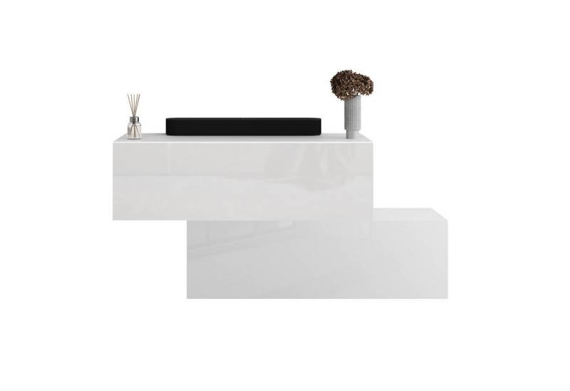 Planetmöbel Garderoben-Set Flur Möbel Garderobe 2x Hängeschrank 100 cm weiß von Planetmöbel