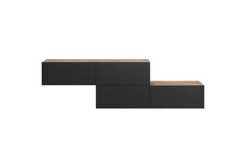 Planetmöbel Garderoben-Set Garderobenschrank Flur 140 cm, verschiedene Farben, (Garderobenschrank, Wandgarderobe hängend oder stehend), in verschiedenen Farben von Planetmöbel