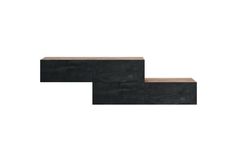 Planetmöbel Garderoben-Set Garderobenschrank Flur 140 cm, verschiedene Farben, (Garderobenschrank, Wandgarderobe hängend oder stehend), in verschiedenen Farben von Planetmöbel