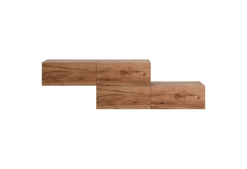 Planetmöbel Garderoben-Set Garderobenschrank Flur 140 cm, verschiedene Farben, (Garderobenschrank, Wandgarderobe hängend oder stehend), in verschiedenen Farben von Planetmöbel