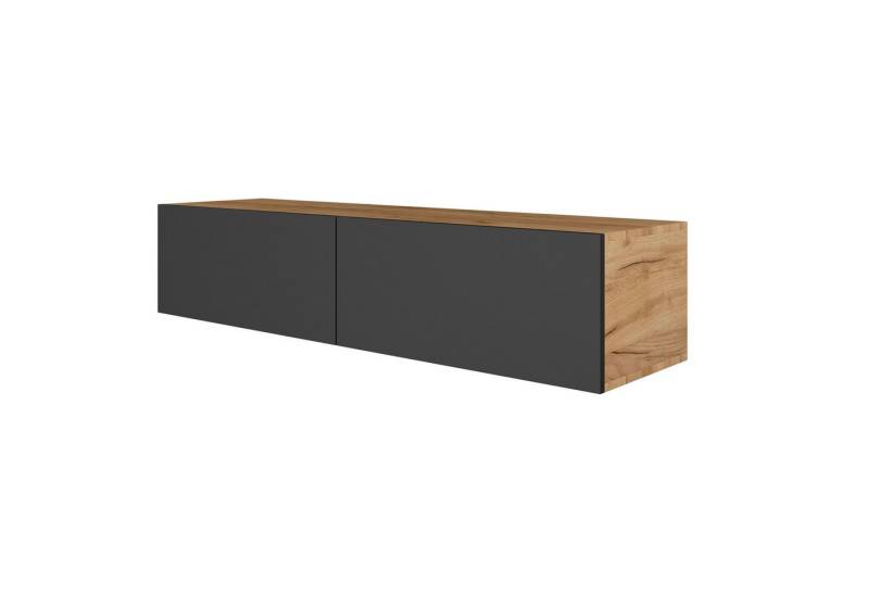 Planetmöbel Garderoben-Set Hängeschrank WEST 140 cm, (Garderobenschrank, Wandgarderobe hängend oder stehend), in verschiedenen Farben von Planetmöbel