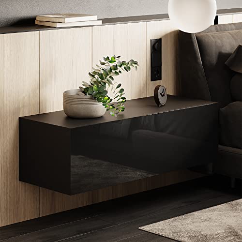Planetmöbel Schlafzimmer Nachttisch Schrank 100 cm Schwarz Planetmöbel Schlafzimmer Nachttisch Schrank 100 cm Schwarz von Planetmöbel