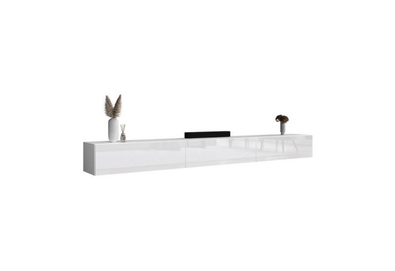 Planetmöbel TV-Board WEST (TV Lowboard, Fernsehschrank hängend oder stehend), Fernsehtisch 3x 100cm breit von Planetmöbel