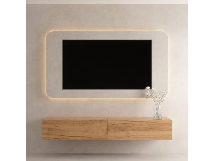 TV Board WEST Gold Eiche 200 cm (2 х 100 cm) von Planetmöbel