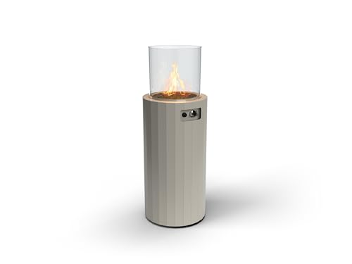 Planika BINO Outdoor-Gaskamin Tragbarer Terrassenheizer und Freistehender, Propan Heizpilz für Ihren Garten und Terrasse mit Schutzabdeckung von Planika