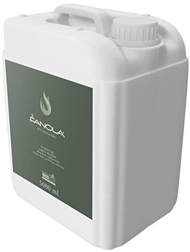 Planika Fanola Premium Flüssiger Brennstoff - Bioethanol für Kamine - Pflanzlichen Ursprungs - Saubere Verbrennung - Rauch-, ruß- und aschefrei - Umweltneutral - 4x5L von Planika