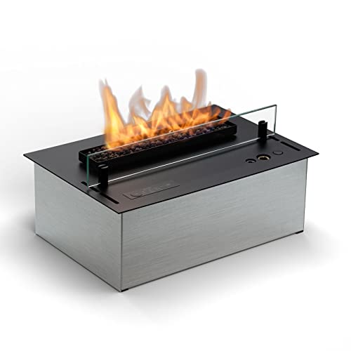 Planika Senso Burner - Automatischer Bioethanol Brenner - Innenraum Feuerstelle - Bio Brennstoff Ethanol - Feuer im Innenraum - Innenkamin Bioethanol - Bioethanol im Innenbereich von Planika