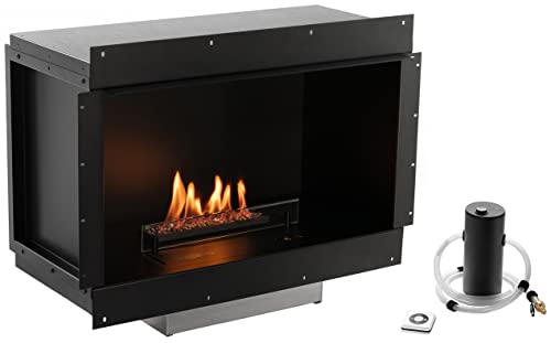 Planika Senso Fireplace - Automatischer Bioethanol Brenner - Innenraum Feuerstelle - Bio Brennstoff Ethanol - Feuer im Innenraum - Innenkamin Bioethanol - Bioethanol im Innenbereich von Planika