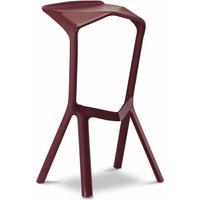 Plank - Miura Stool, weinrot von Plank