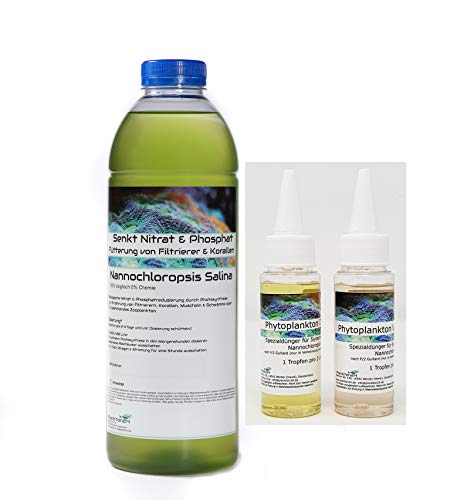 Zuchtansatz - 1 Liter Nannochloropsis + 100 ml Dünger von Plankton24