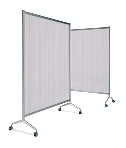 Ten-Limit Planwand aus Polycarbonat, geriffelt, durchscheinend, mit Rollen, 1000 x 1500 mm von Planning Sisplamo