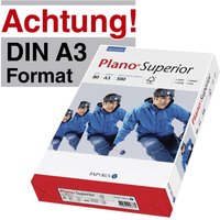 Plano Kopierpapier Plano Superior Papier A3, 80g DIN A3 80 g/m² von Plano