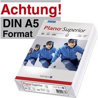 Plano Kopierpapier Plano Superior Papier A5, 80g DIN A5 80 g/m² von Plano