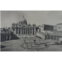 Original Vintage 1950Er Schulwandkarte Großes Fotodruck St. Peter Rom Pietro Vatikan Papst Italien Reisen Antik Poster Europa Roma von PlanographicSociety