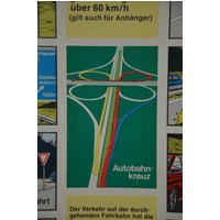 Original Vintage Frühen 1970Er Jahre Schule Wandchart Deutsche Autos Die Autobahn Roadtrip Comic Stil Pop Art Deutschland Garage Fahren Plakat von PlanographicSociety