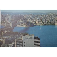 Original Vintage Poster 1970Er Jahre Große Farbe Foto Druck Luftbild Sydney Australien Oper Haus Brücke Gold Fields Schule Wanddiagramm Deutschland von PlanographicSociety