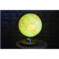 Vintage Leucht-Globus Von Jro Seltene Globuslampe Aus Den 50Er Jahren von PlanographicSociety