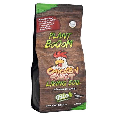 Plant BoOom Living Soil All-In-One Universal Bio Dünger, mit Trichoderma und Mykorrhiza, Indoor und Outdoor, pH-Neutralisierung Nicht notwendig,1000 g von Plant BoOom