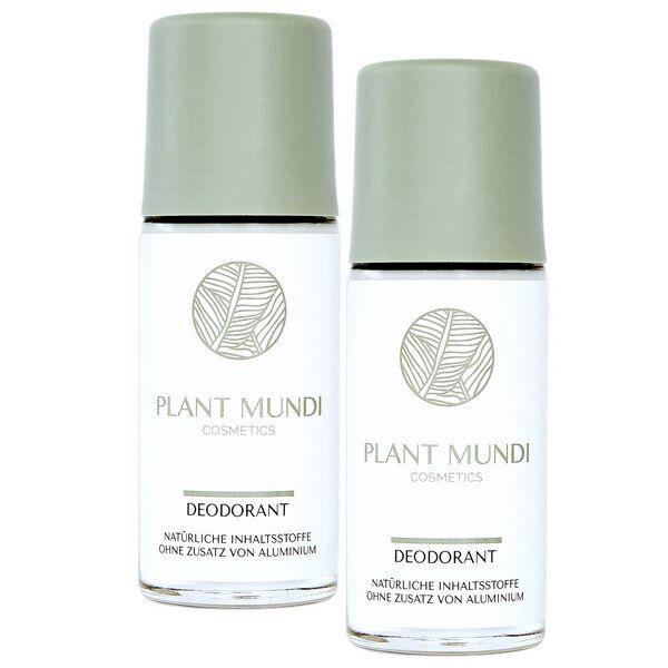 Plant Mundi Cosmetics PLANT MUNDI – 2× Deo Roll-on – 100 % natürlich – 0% Greenwashing – 0% Aluminium & Natron – sensitiv & vegan – Dermatest SEHR GUT von Plant Mundi Cosmetics