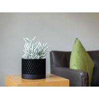 Plantme Blumentopf Cross, Übertopf in 6cm Und 12cm Schwarz, Weiß, Moosgrau von PlantMeDe