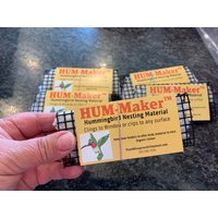 Hum-Maker ™ Card Kartenhalter Aus Bio-Baumwolle Für Kolibris Mit Fensterfolie, Perfekte Größe Hummer von PlantWhisperer